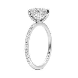 Modern White Silver <b>Crystal</b> <b>Ring</b> for Women Elegant Wedding Engagement Anniversary Party Jewelry Gift - Product Image 2