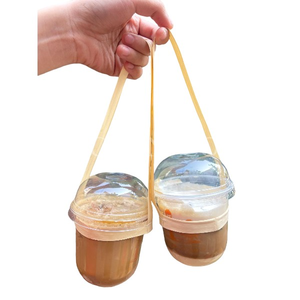 Porte-gobelets durable en forme de feuille de plante, porte-boissons durable pour restaurant, café et boissons à emporter - Product Image 2