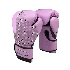 Gants de boxe en PU violets, longueur poignet, entraînement sportif, impression par transfert thermique, utilisation quatre saisons - Product Image 5