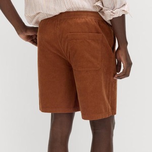 Shorts décontractés pour hommes en velours côtelé de haute qualité, style vintage européen et américain, couleur unie, été - Product Image 4