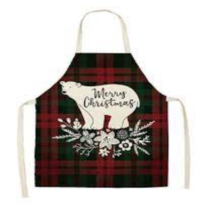 Delantal de cintura con estampado navideño personalizable de alta calidad Nuevo diseño sin mangas para uso de limpieza Hecho en EE. UU. - Product Image 2