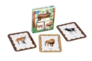 Toysaga Cartes Flash Animaux Terrestres, Ensemble de 30 Cartes Montessori Imperméables pour les Tout-Petits de 2 Ans et Plus - Product Image 1