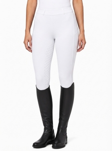 Pantalones de equitación para mujer, cintura alta, elásticos, leggings ecuestres con agarre de silicona en las rodillas, transpirables, pantalones de entrenamiento de alto rendimiento - Product Image 2
