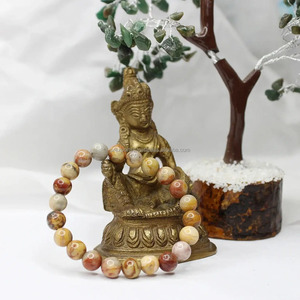 Crazy Lace Seawater Pearl Luxury Brown Unisex Beaded Handwoven <b>Adjustable</b> Healing <b>Bracelet</b> 7.5inch Gift - Product Image 5