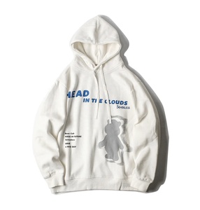 Sudadera con capucha de lana de algodón Unisex de alta calidad, diseño de serigrafía pesado de gran tamaño, sudadera personalizada para hombres y mujeres - Product Image 2