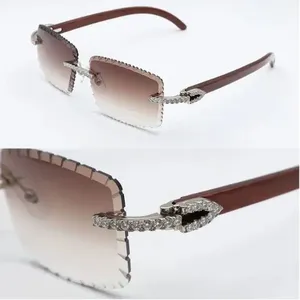 Gafas de sol polarizadas con protección para los ojos, monturas sin montura, estilo Hip Hop, a la moda, cómodas, ligeras, con apariencia de corte de diamante - Product Image 6
