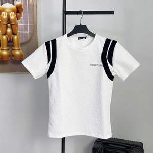 T-shirt pour homme à séchage rapide, col rond, tissu en mousse 160 g/m², manches contrastées, style jeune - Product Image 2