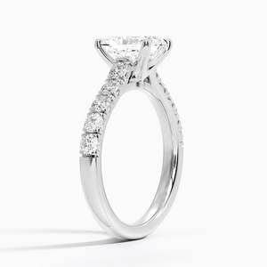 Bague BOJ 016 en argent 925, coupe radiante, Anthology, demi-couverture de diamants, 2 carats, couleur D, VVS1, moissanite certifiée GRA, prix bas - Product Image 2