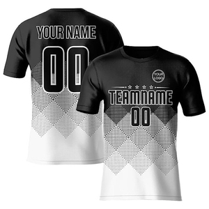 ชุดฟุตบอลชายแบบกำหนดเอง เสื้อและกางเกงขาสั้นผ้าโพลีเอสเตอร์ระบายอากาศได้ดี ชุดฝึกซ้อมทีมคุณภาพสูงแบบ OEM พร้อมโลโก้สั่งทำ - Product Image 4