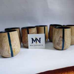 Taza de Té de Madera Natural de Primera Calidad, Taza de Café, Taza para Vino, para Beber Té, Café, Vino, Cerveza, Bebidas Calientes, Navidad - Product Image 2