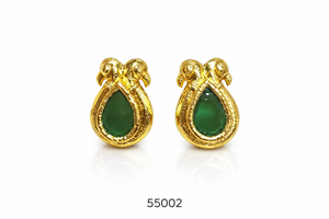 MOLL JEWELLERS Premium Gold Plated <b>Stud</b> <b>Earrings</b> with Crystal Rhinestone Trendy Elegant Women's Gift Party Wear Jewelry (55002) - Product Image 3