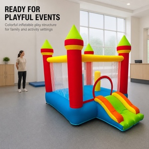 Château gonflable pour enfants Noco avec toboggan et souffleur, en tissu Oxford, couleurs personnalisées pour jouer à l'intérieur et à l'extérieur - Product Image 6