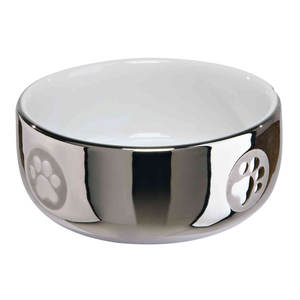 Silver-White 0.3 L Ceramic <b>Cat</b> Feeder 11 cm Pet <b>Bowls</b> & Feeders - Product Image 1