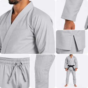 Traje de BJJ de alta calidad con material ligero, puntos de refuerzo y movilidad superior para entrenamiento y competición. - Product Image 5