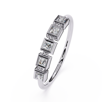 Bague unisexe classique en or 10K avec diamant de laboratoire certifié IGI couleur F impeccable, design solitaire à profil de couteau rasoir
