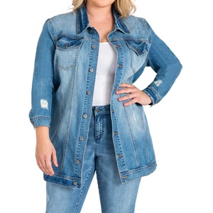 PIHA SPORTS Women's Motorcycle <b>Denim</b> <b>Jacket</b> Spandex/Polyester Eco-Friendly Button-Up Washed <b>Cropped</b> - Product Image 1