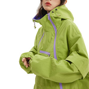 Vestes coupe-vent streetwear pour hommes, légères, à capuche, mode printemps, en nylon, veste de sport, double fermeture éclair, imperméable - Product Image 2