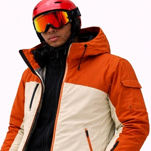 Men Fashionable <b>Heated</b> Ski Jacket Snowboard Coat Windproof Waterproof Warm <b>Padded</b> Winter Hooded Design Casual Outdoor Zipper - Product Image 6