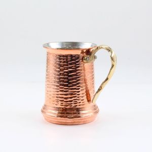 Handcrafted <b>Copper</b> Beverage Jug with Brass <b>Handle</b> Premium Water Serving Pitcher for Restaurant Hotels Catering <b>Kitchen</b> Drinkware - Product Image 3