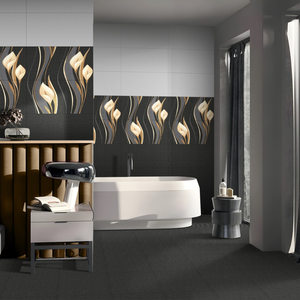 Carrelage mural en céramique blanc brillant 300x600 résistant à l'usure, esthétique minimaliste pour les espaces professionnels, corporatifs et commerciaux - Product Image 1
