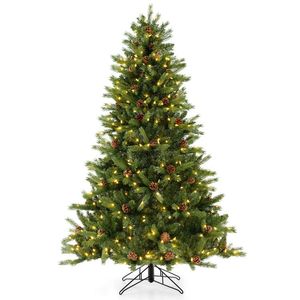 Albero di Natale Artificiale 6/7 Piedi con Pigne e Luminosità Regolabile - Recensioni 1 Prodotto - Product Image 1