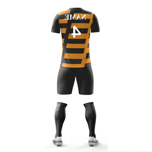 Nouvelle arrivée, uniforme d'équipe de club, couleur unie, vêtements de sport imprimés numériquement, ensembles d'uniformes de club de football, polyester/nylon léger - Product Image 6
