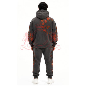 Trajes Deportivos de Chenilla con Bordado de Diseño Moderno, Tela Premium, Corte Relajado - Product Image 3