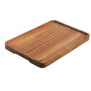 Set of 4 Food Safe Acacia <b>Wooden</b> Serving Platters Rectangle Serving Tray Custom Serving Plates <b>for</b> Dessert <b>Tea</b> and Snacks - Product Image 3