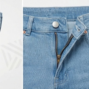 Shorts de Mezclilla de Pierna Ancha para Mujer, Estilo Personalizado, Calidad Premium, Ropa Casual de Verano _1 - Product Image 3