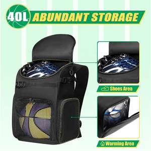 Mochila Deportiva Resistente para Baloncesto, Fútbol, Voleibol, Fútbol Americano, Unisex - Product Image 3