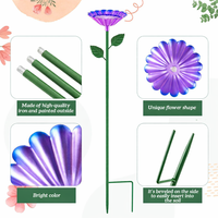 Mangeoire et abreuvoir en fonte pour fleurs, abeilles et papillons, piquet de jardin, pollinateur pour décoration extérieure, vente en gros, OEM personnalisé