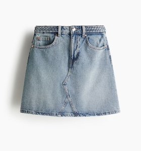 Customizable Multi-pocket Denim <b>Mini</b> Women's Denim Skirt High Quality Breathable Cotton Women's Casual Summer Wear - Product Image 2
