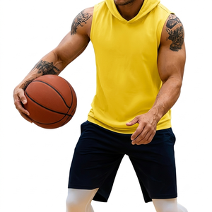 Sudadera sin Mangas para Hombre, de Algodón y Felpa, para Entrenamiento, Ropa Deportiva, Marca Privada, Fabricante de Ropa Deportiva OEM ODM, Sudaderas sin Mangas - Product Image 6