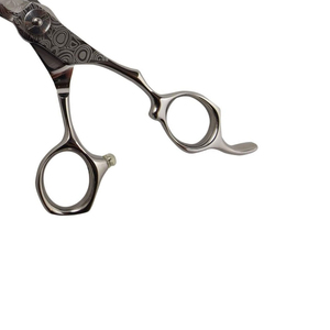 Ciseaux professionnels Damas de qualité supérieure pour barbier, lame affûtée, manche long, pour la coupe de cheveux, en acier inoxydable, pour effiler - Product Image 5