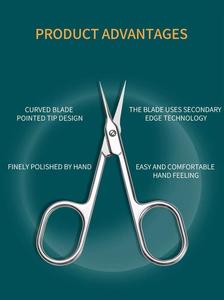 Iris Scissors Stainless Steel Surgical <b>Precision</b> <b>Tools</b> For Medical Dental Beauty Use CE Certified Class I Manual Instrument Set - Product Image 5