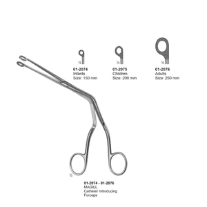 Pinzas de Introducción de Catéteres Magill Profesionales |   Pinzas de Intubación Endotraqueal de Acero Inoxidable |   Anestesia y Cirugía ORL - Product Image 1