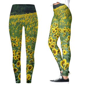 ชุดออกกำลังกายลดราคา ดีไซน์ใหม่ กางเกงเลกกิ้งสีตามสั่งแบบซับลิเมชั่น และกางเกงโยคะพิมพ์ลายซับลิเมชั่นสำหรับผู้หญิง - Product Image 3