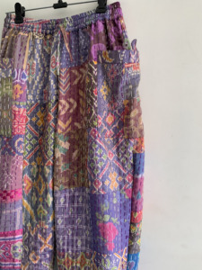 Wholesale Lot Handmade Cotton Vintage Kantha Pants Indian <b>Boho</b> Unisex <b>Trousers</b> Breathable Eco-Friendly Winter Drawstring Closure - Product Image 5