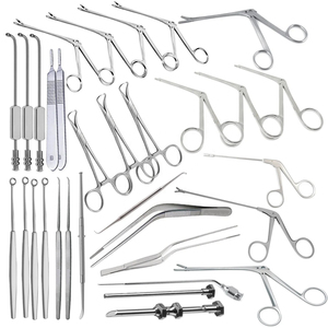 Set de Sinusoscopia ENT de 32 Piezas |   Instrumentos Quirúrgicos Endoscópicos FESS de Acero Inoxidable para Otorrinolaringología, Instrumentos ENT de Vaslcare - Product Image 1