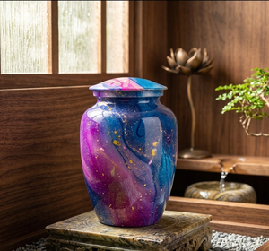 Urne funéraire en métal Lasting Honor pour cendres - Urne de crémation pour adulte avec fermeture sécurisée - Product Image 5