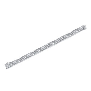 Bracelet hip-hop en moissanite de qualité supérieure, bijou élégant et tendance pour hommes et femmes, idéal pour les fêtes et les occasions spéciales - Product Image 2