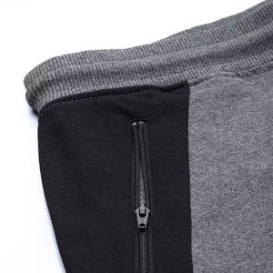 Pantalones Deportivos Grises para Hombre, Cintura Elástica con Cordón, Bolsillos Laterales, Transpirables, Tejidos, Casuales, para Otoño - Product Image 5