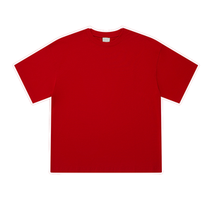 T-shirt décontracté pour homme, coupe oversize, 100 % coton épais, tricoté, séchage rapide, respirant, col personnalisé, épaules tombantes, idéal pour l'été - Product Image 4