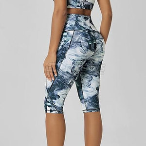 Leggings respirants taille haute pour femme – Extensibles, confortables, pour yoga, gym, tenue décontractée, coupe ajustée, vêtements de sport, séchage rapide, été - Product Image 3
