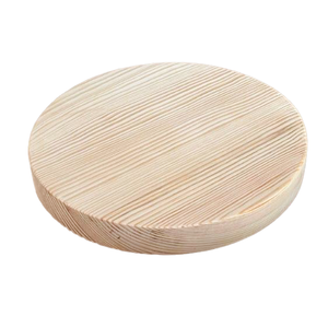 Round Wooden Serving Board Thick Solid Wood Cheese Board Pizza Platter Serving Tray for Home Kitchen Restaurant Catering - Product Image 1