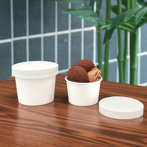 Vaso de Papel para Helado con Impresión Personalizada a Precio de Mayoreo, Envase de Alimentos, Vaso de Papel Desechable para Helado - Product Image 3