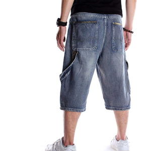 Wholesale Vintage Denim Jorts Acid Wash Men Women Baggy Fit Streetwear Custom Logo <b>Shorts</b> - Product Image 5