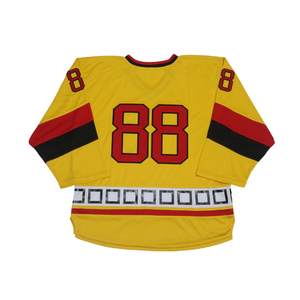 เสื้อฮอกกี้น้ำแข็งแบบพรีเมียม ปักลายแบบ Sublimation Tackle Twill เสื้อฮอกกี้ทีมแบบกำหนดเอง ผู้ผลิตชุดกีฬาปักลาย - Product Image 5