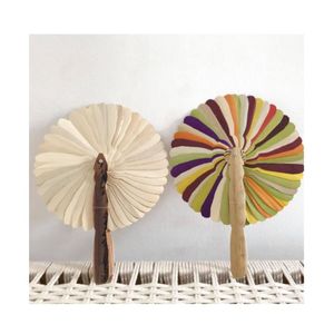 99GD MODELO CREATIVO DE ABANICO DE MANO CON HOJA DE COCO HECHO EN VIETNAM VENTA RÁPIDA ABANICO DE MANO DURADERO Y COLORIDO PARA REGALO O SOUVENIR - Product Image 5