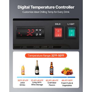 Enfriador de Bebidas Vertical Comercial de 54.3 Pies Cúbicos - Refrigerador con 3 Puertas de Vidrio - Product Image 4